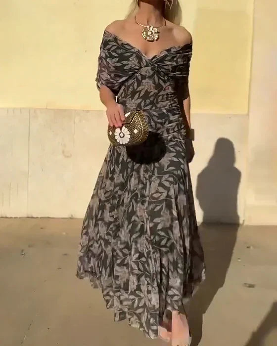 JULIETA™ | LONG V-NECK DRESS