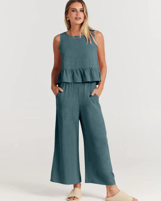 VALERINA™ | CASUAL LINEN 2 PIECE SET