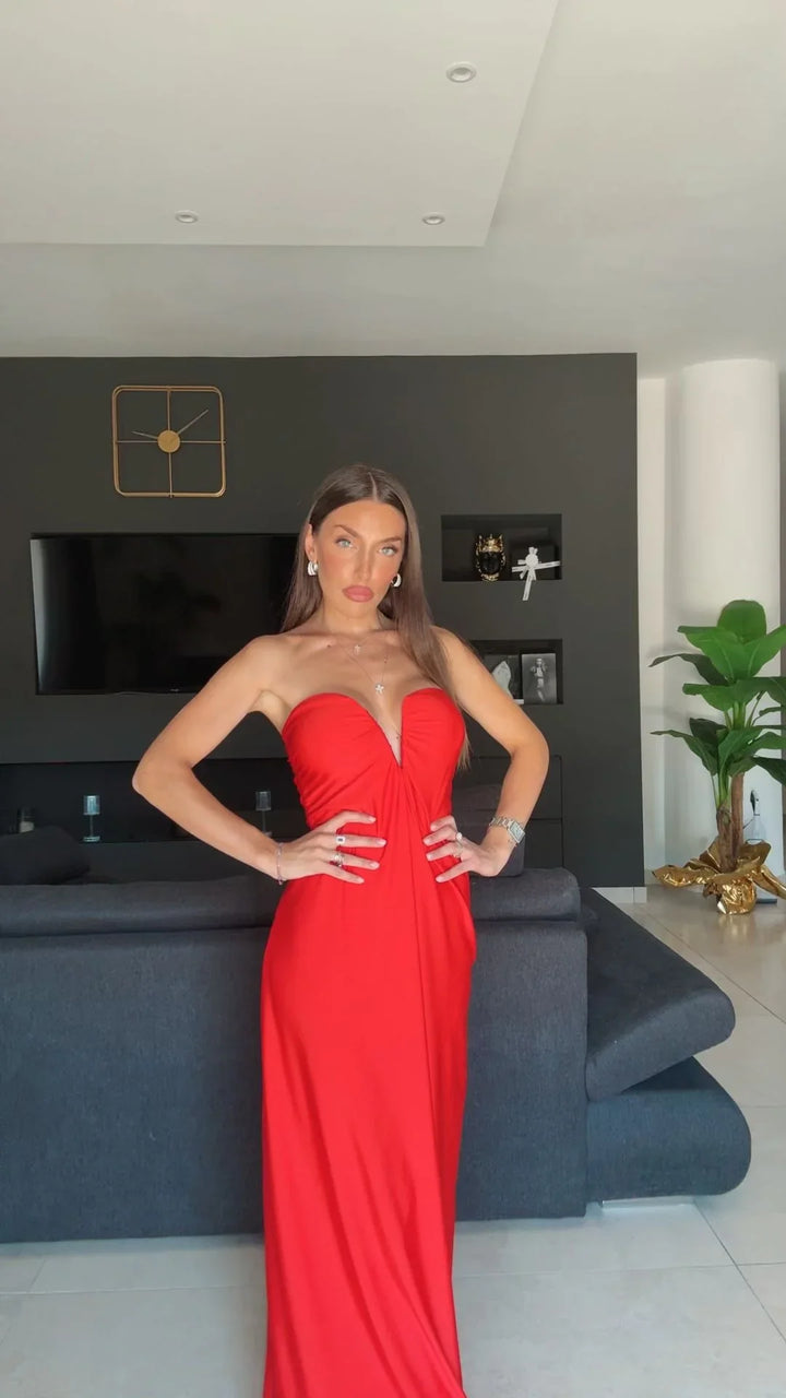 INGRID™ | SWEETHEART NECKLINE MAXI DRESS