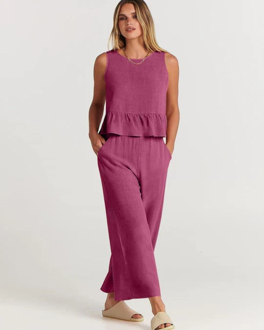 VALERINA™ | CASUAL LINEN 2 PIECE SET