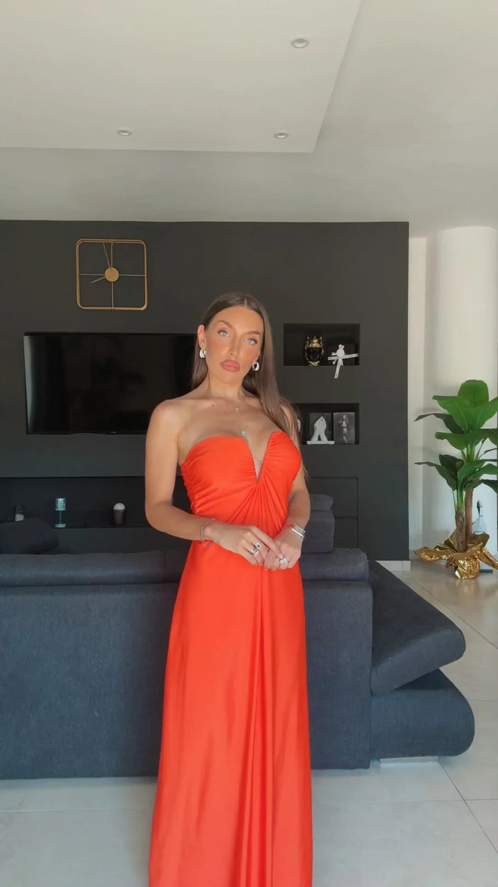 INGRID™ | SWEETHEART NECKLINE MAXI DRESS