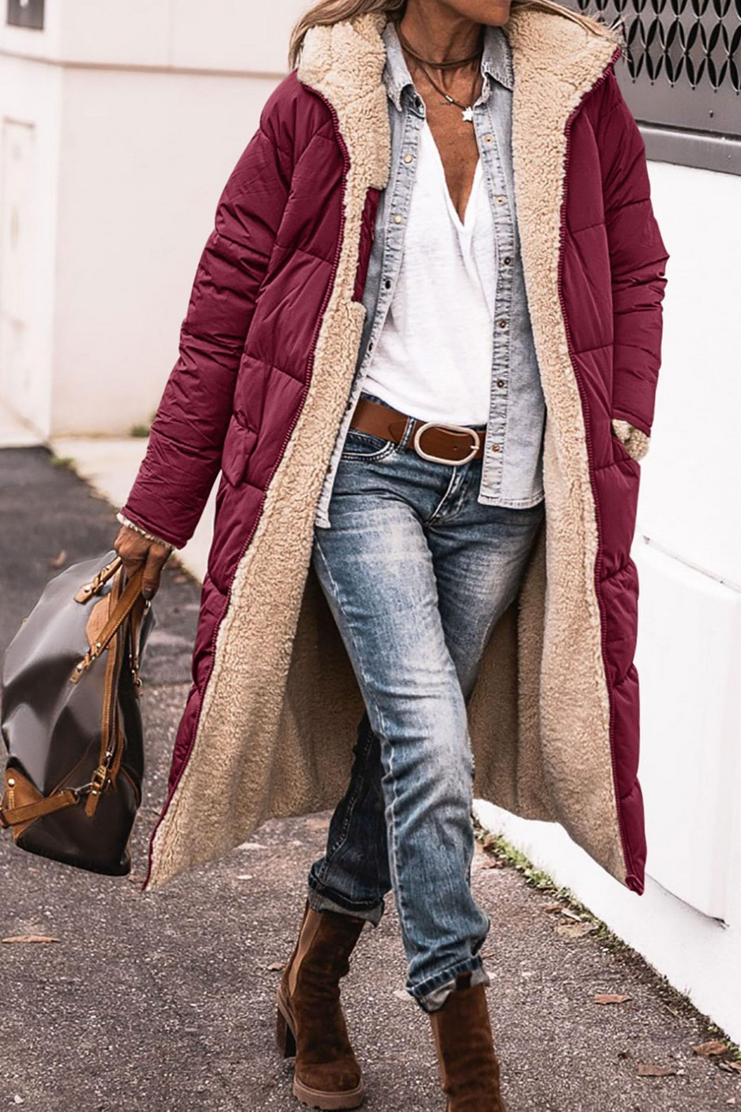 JOHNA™ | LUXE REVERSIBLE SHERPA COAT