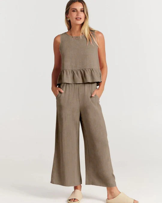 VALERINA™ | CASUAL LINEN 2 PIECE SET