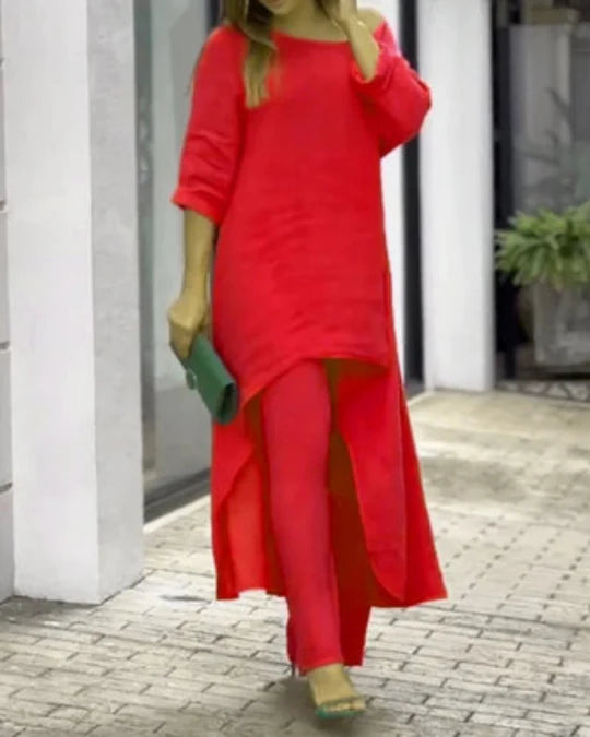 POLIAN™ | COTTON AND LINEN 2 PIECE SET