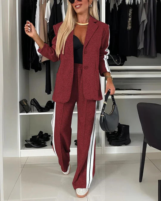 AIMEE™ | LAPEL LONG SLEEVE CASUAL SUIT