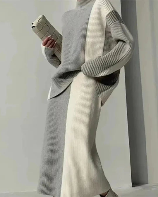 OSORA™ | KNIT SWEATER AND SKIRT SET