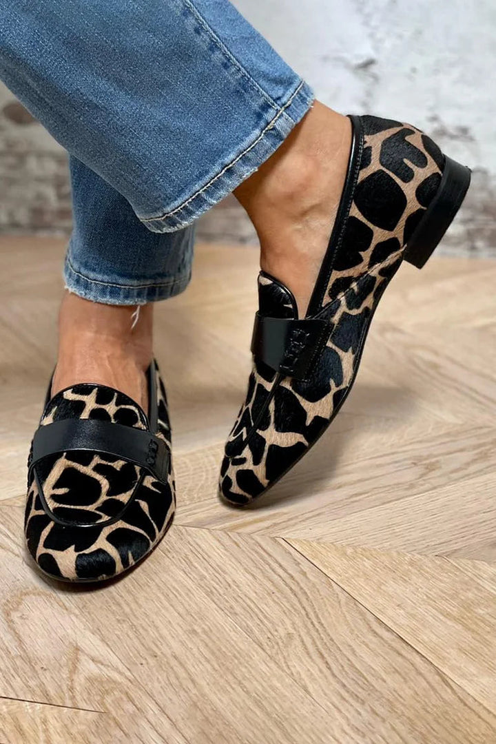 DAPHNIE™ | ANIMAL PRINT LOAFERS
