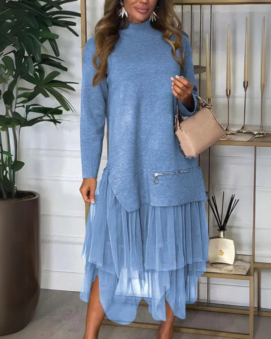 TAYLOR™ | KNIT TURTLENECK SKIRT SET