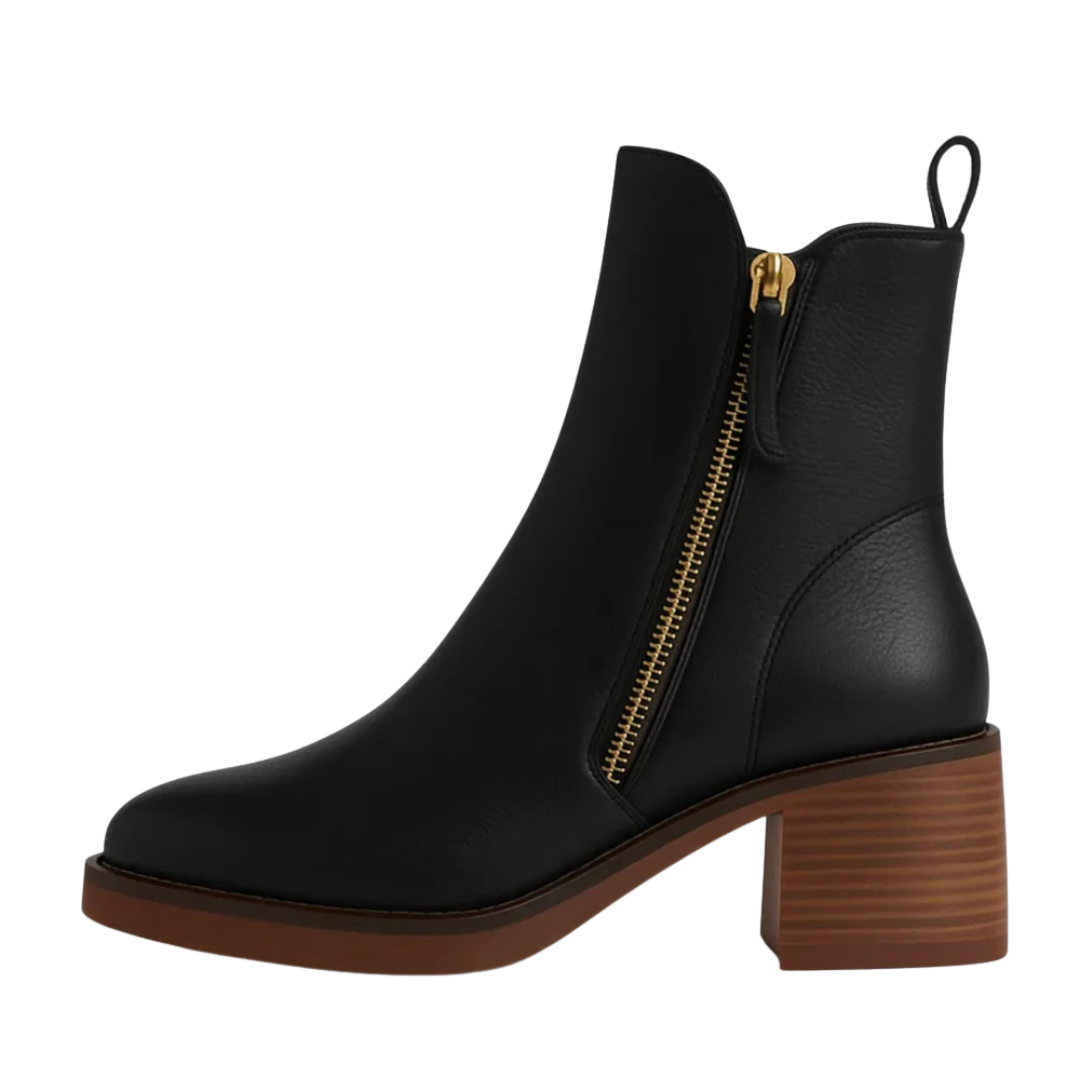LEONÉA™ - LEATHER ANKLE BOOTS