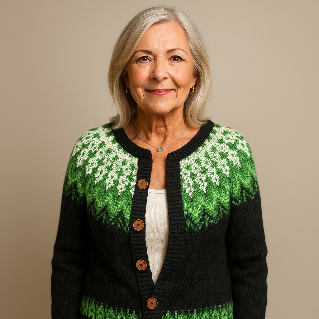 Brooke™ | Retro Icelandic Cardigan