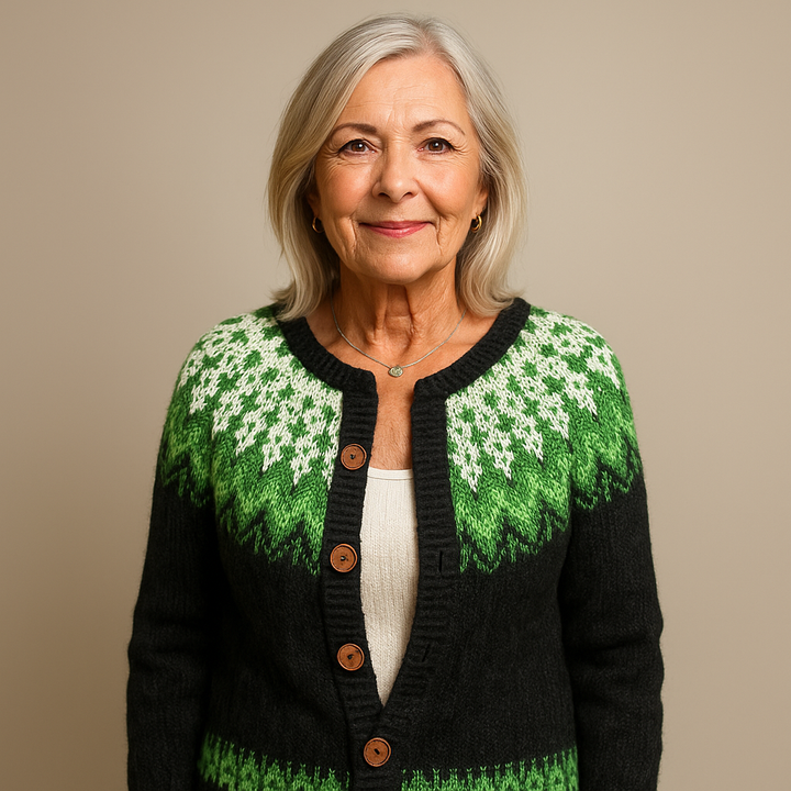 Brooke™ | Retro Icelandic Cardigan