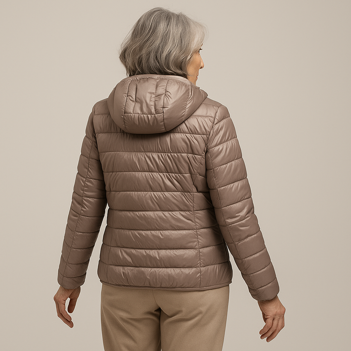 Brooke™ | Hooded Puffer Jacket - Champagne