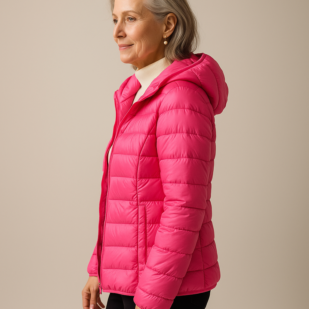 Brooke™ | Hooded Puffer Jacket - Pink