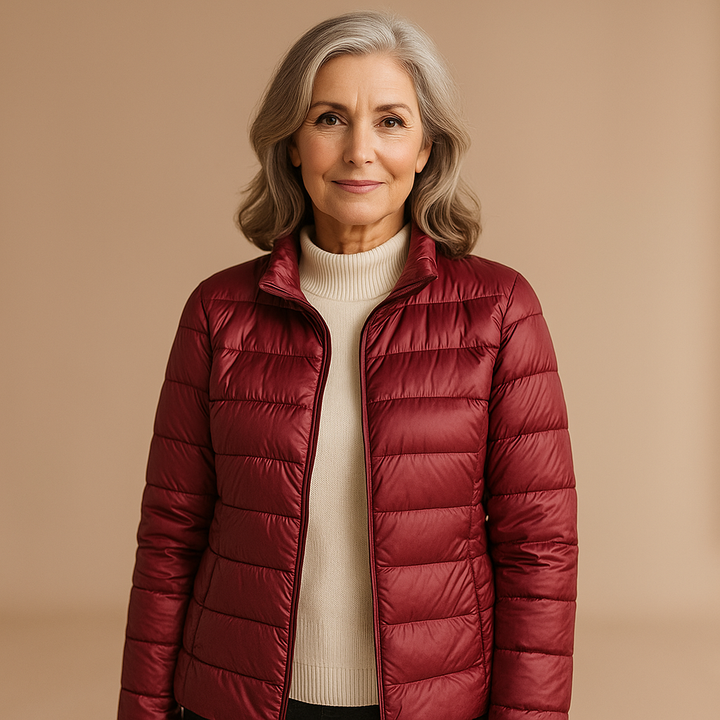CLARA™ | PUFFER JACKET  BURGUNDY