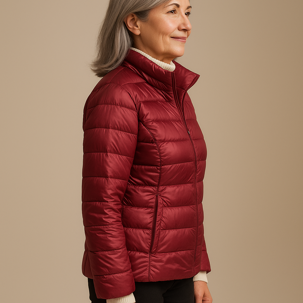 CLARA™ | PUFFER JACKET  BURGUNDY