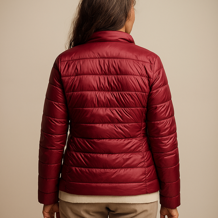 CLARA™ | PUFFER JACKET  BURGUNDY