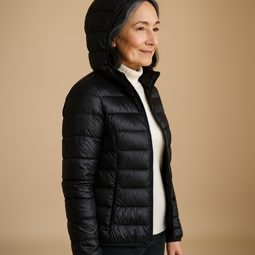 Brooke™ | Hooded Puffer Jacket - Black