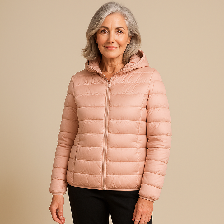 Brooke™ | Hooded Puffer Jacket - Light Pink