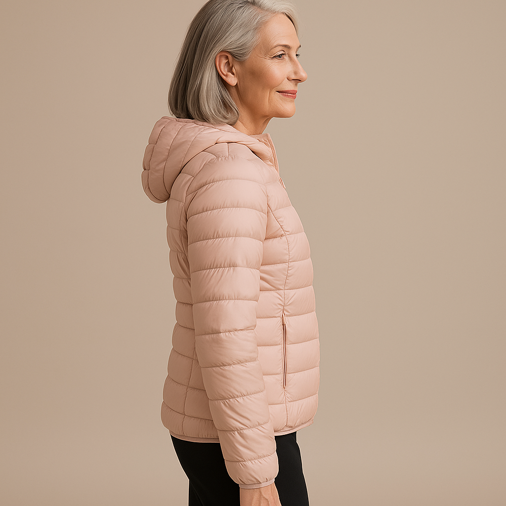 Brooke™ | Hooded Puffer Jacket - Light Pink