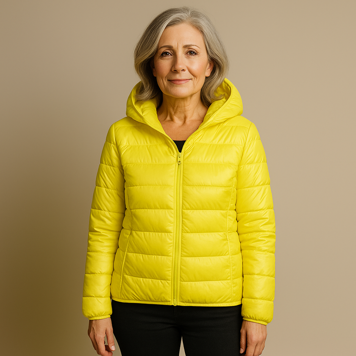 Brooke™ | Hooded Puffer Jacket - Yellow