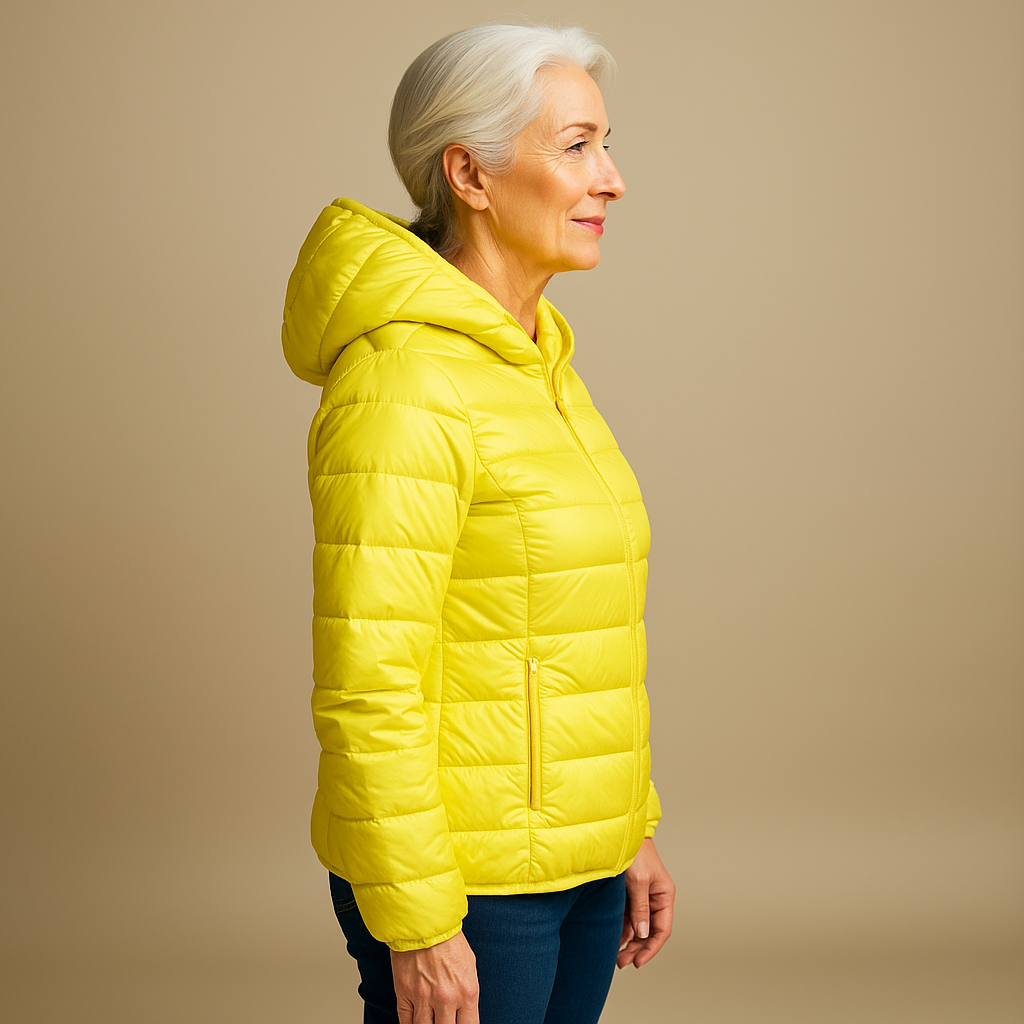 Brooke™ | Hooded Puffer Jacket - Yellow