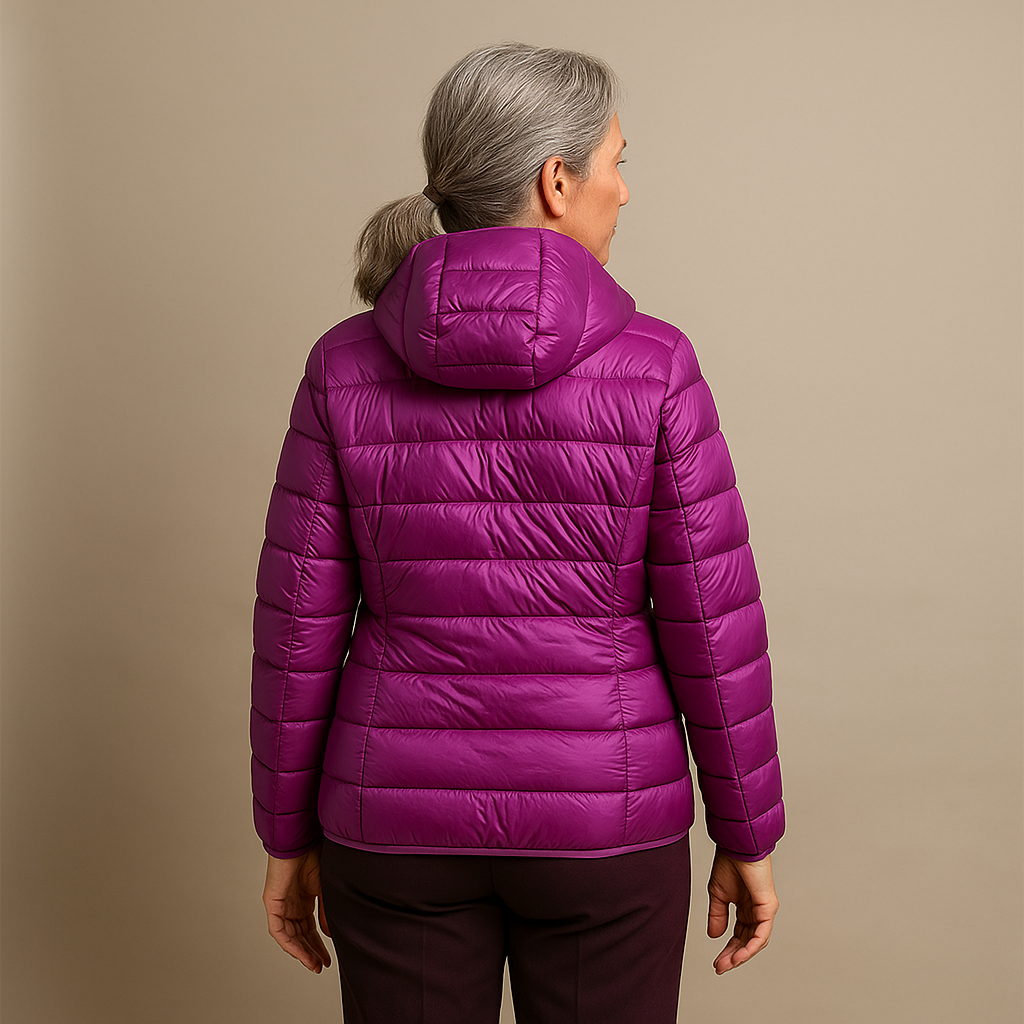 Brooke™ | Hooded Puffer Jacket - Purple