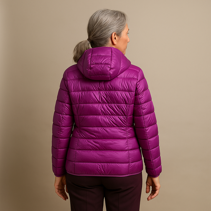 Brooke™ | Hooded Puffer Jacket - Purple