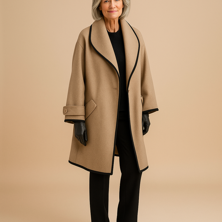 Brooke™ | Elegant truffle coat