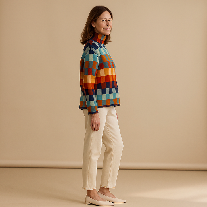 VIVIEN™ | HERITAGE CHECK KNIT