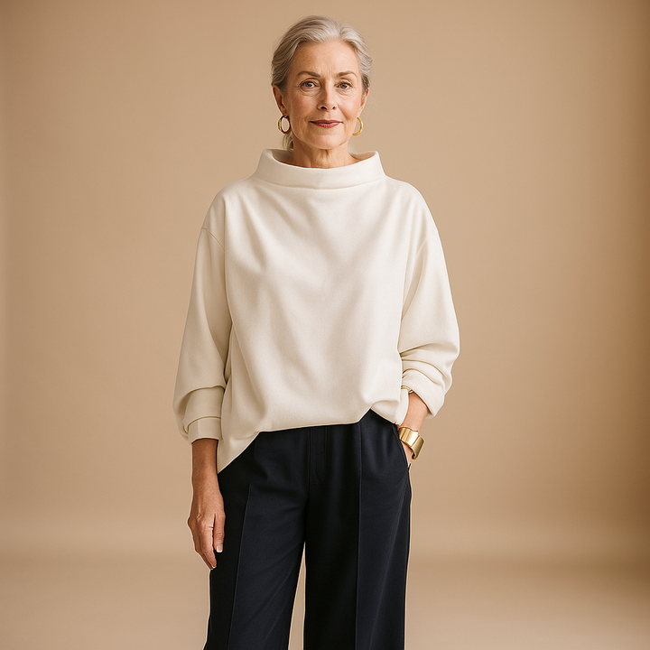 Brooke™ | Classic Soft Mock Neck Pullover