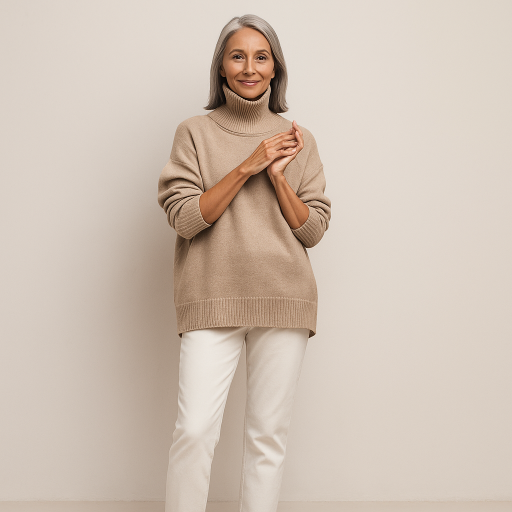 CHARLOTTE™ | SOFT SKY TURTLENECK SWEATER