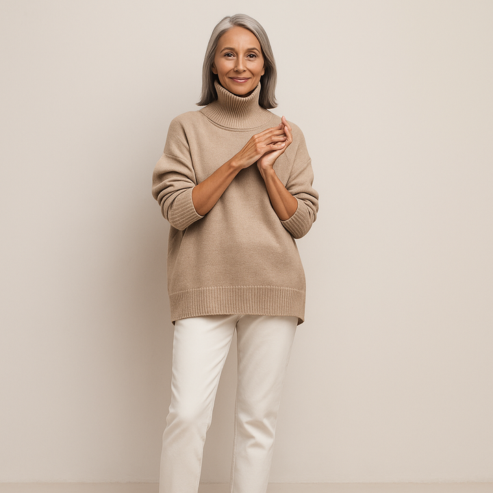 CHARLOTTE™ | SOFT SKY TURTLENECK SWEATER