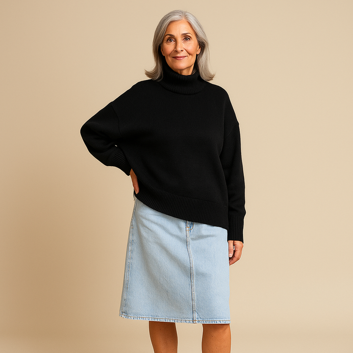 CHARLOTTE™ | SOFT SKY TURTLENECK SWEATER