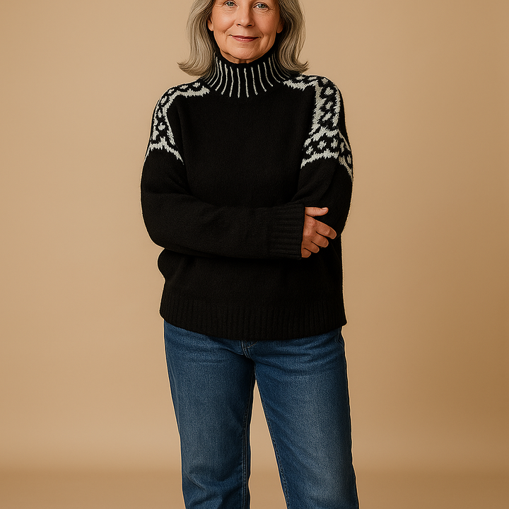 Brooke™ | Classic Nordic Knit Sweater