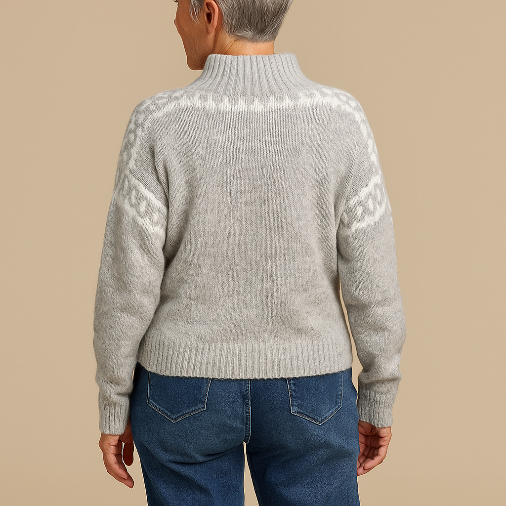 Brooke™ | Classic Nordic Knit Sweater