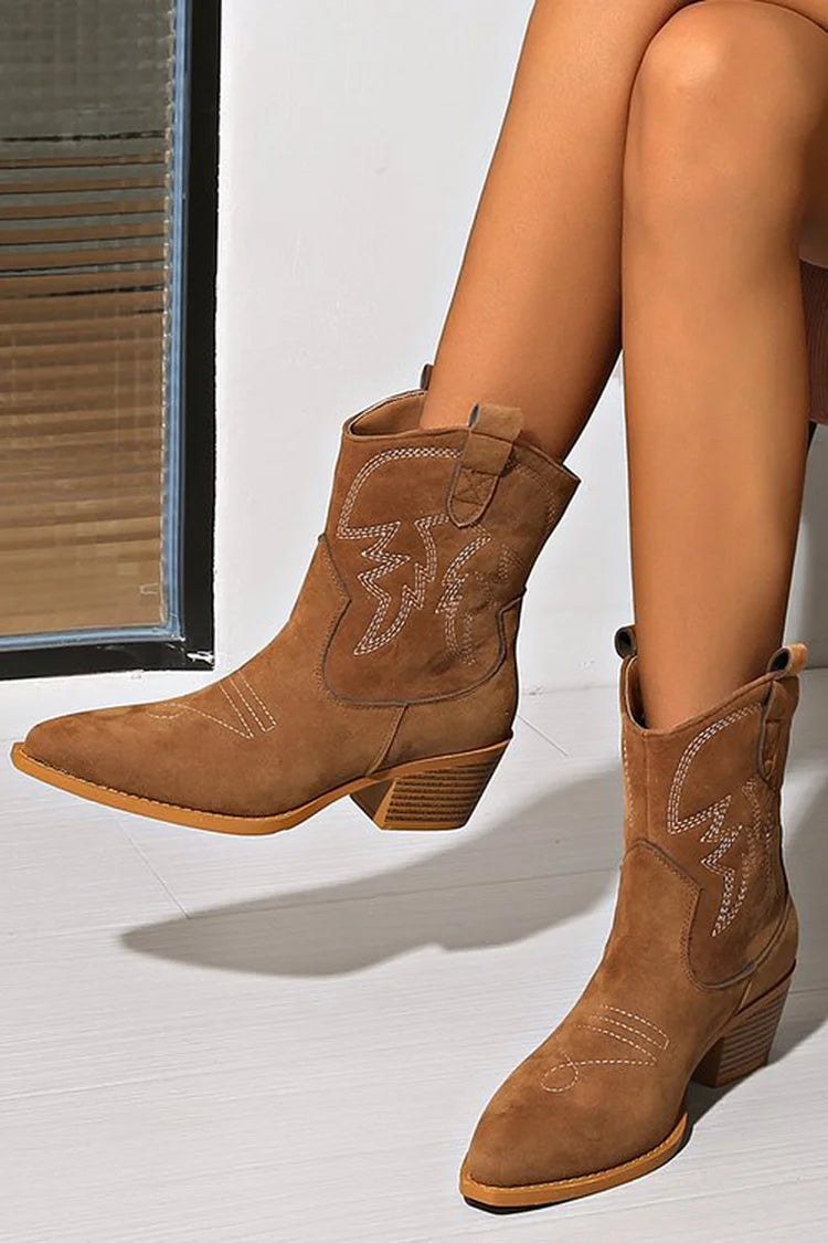 WYATT™ | WESTERN ANKLE BOOTS