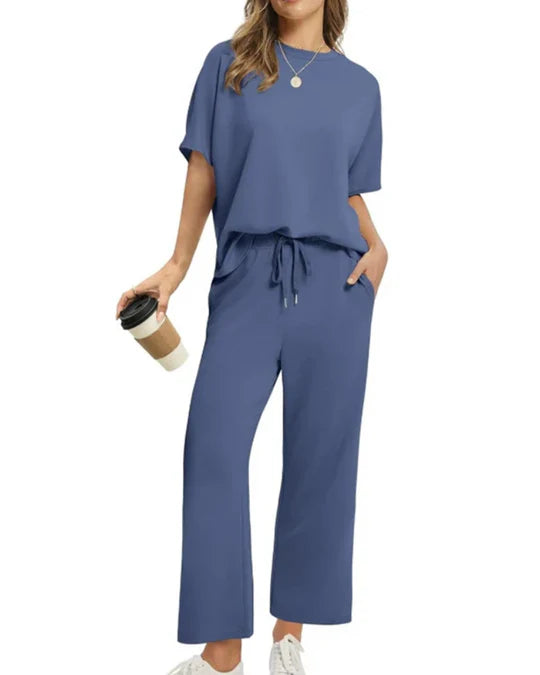 ASANARE™ | SOFT CASUAL TOP AND PANTS SET