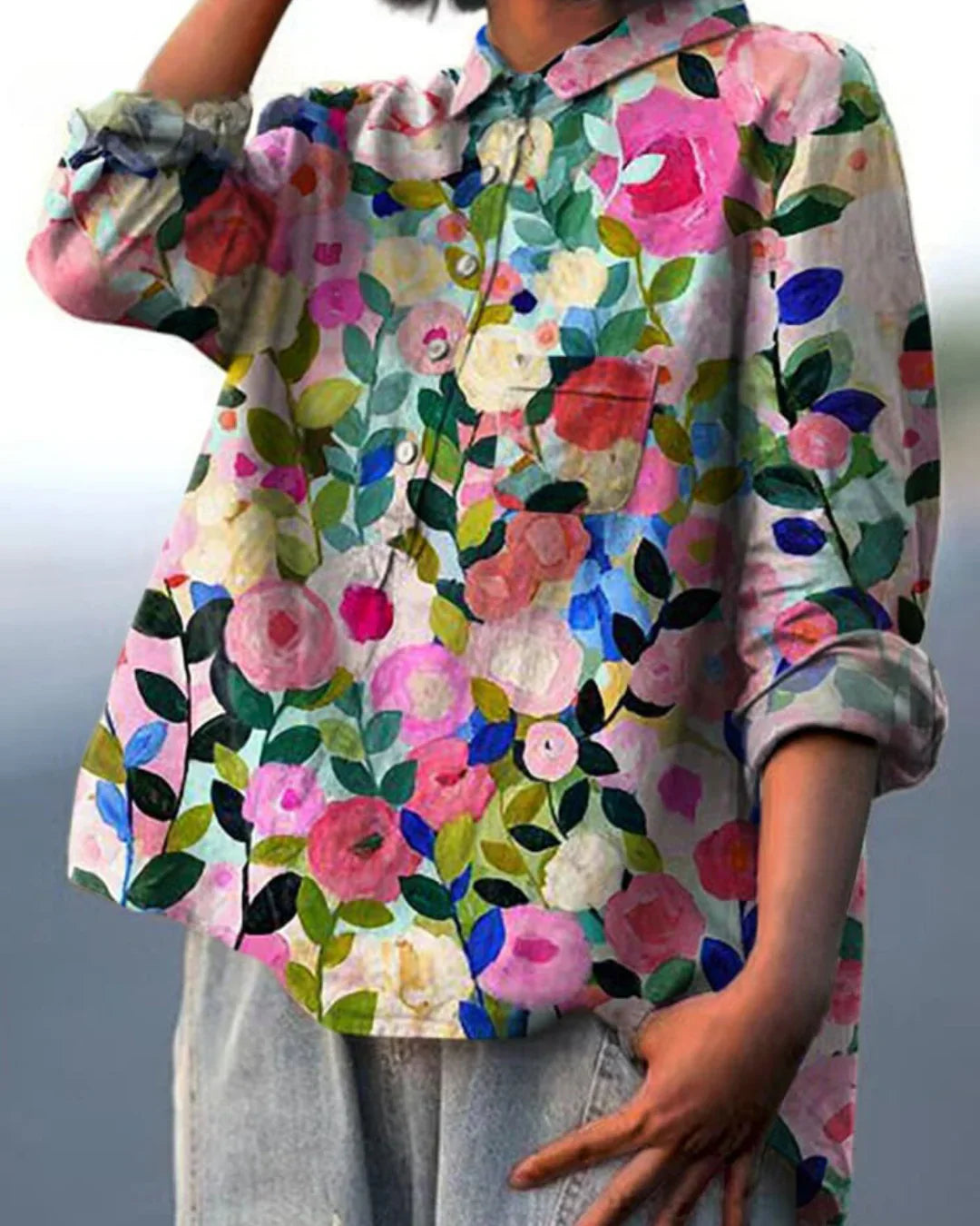 LILA™ | ELEGANT FLORAL BLOUSE