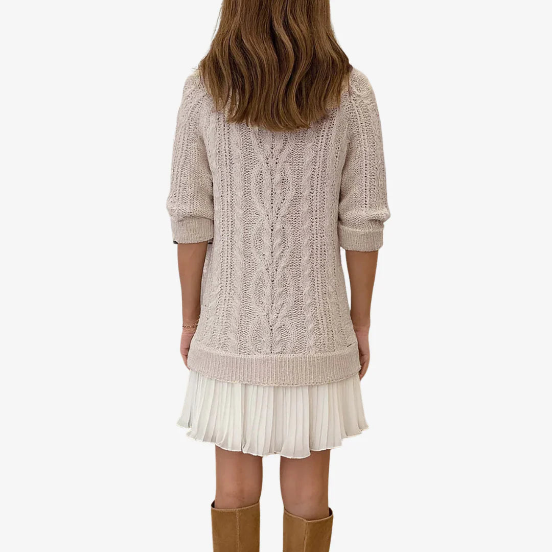 GAËLLE™ | KNIT SWEATER DRESS