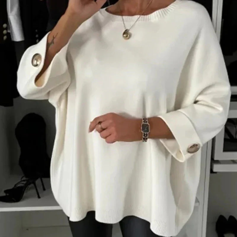 VICTORIA™ | ELEGANT BUTTON SLEEVE TOP
