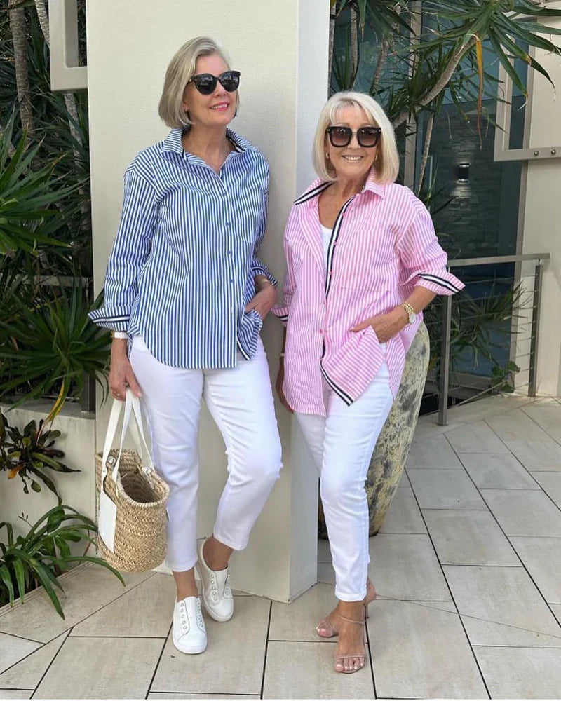 LISETTE™ | MODERN STRIPED BLOUSE