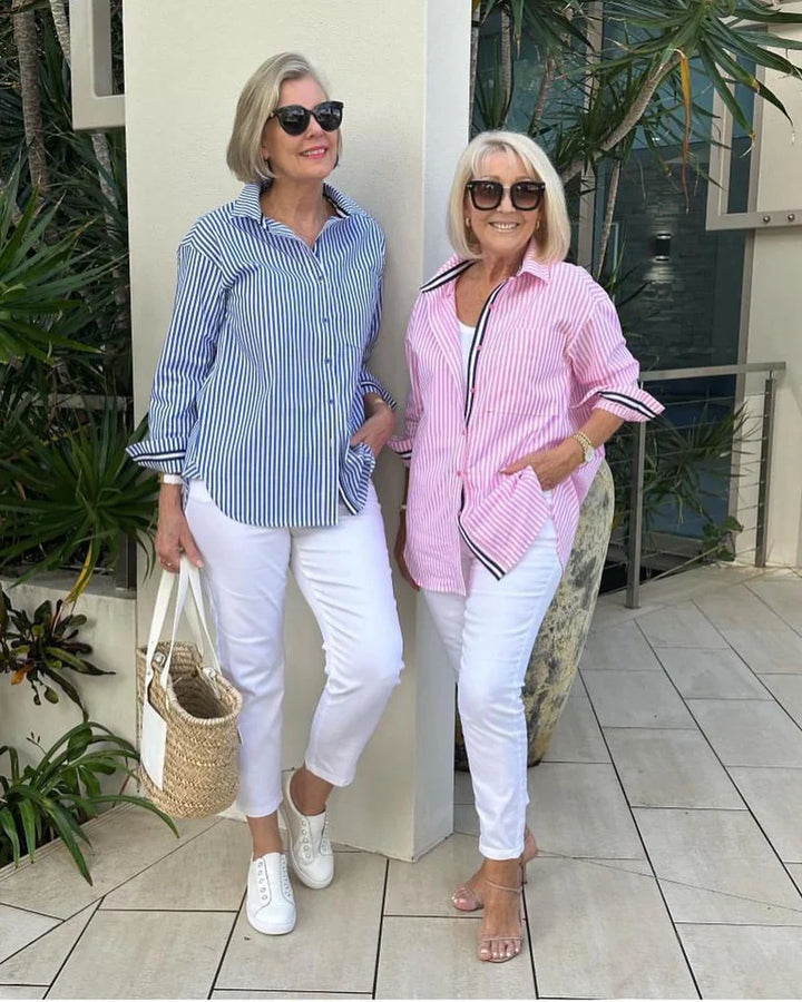 LISETTE™ | MODERN STRIPED BLOUSE