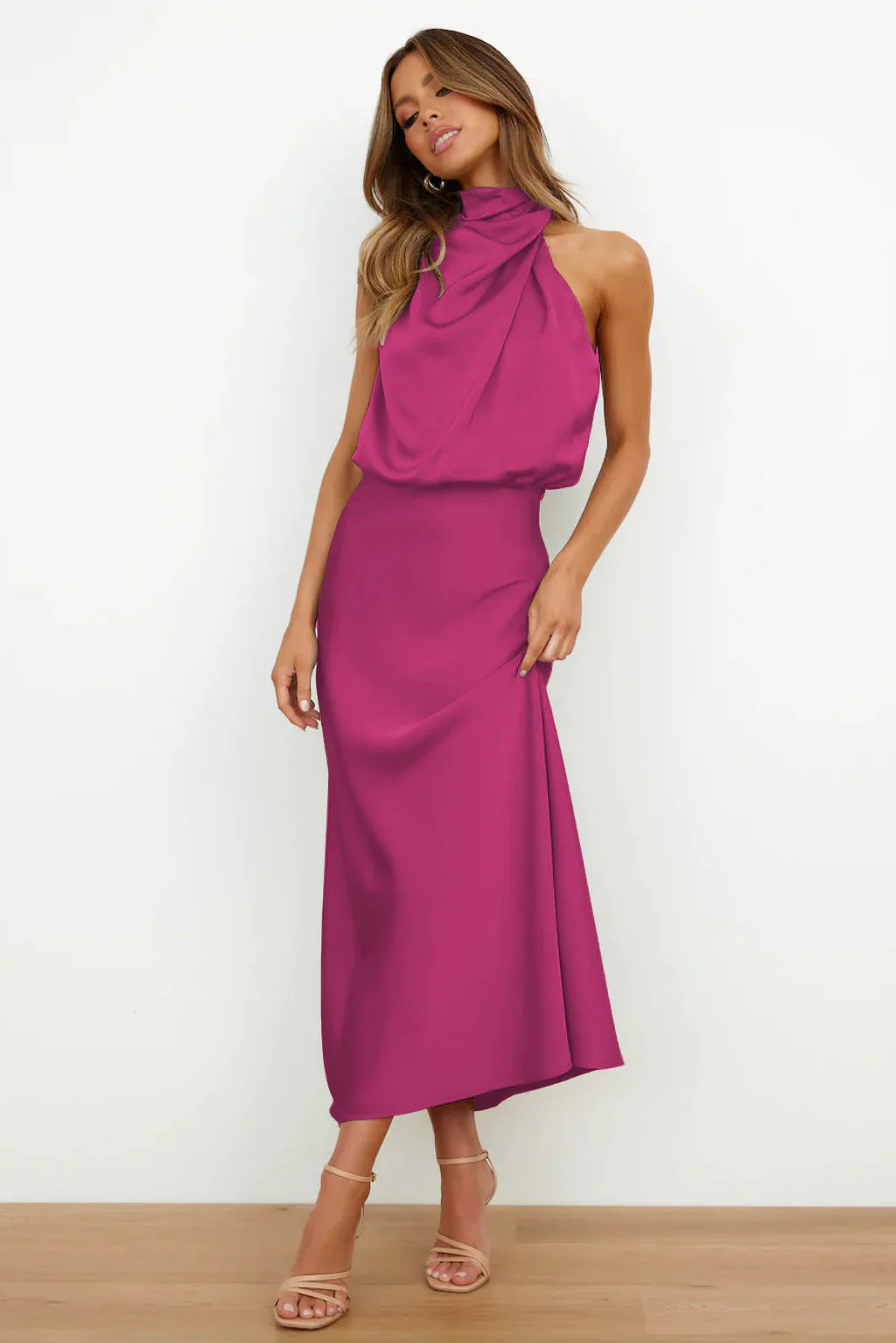 LYDIA™ | LONG HALTERNECK DRESS