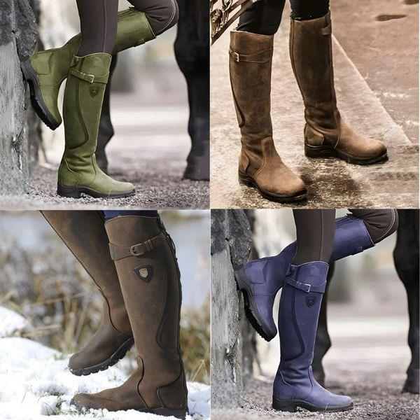 LAVINIA™ | WATERPROOF LEATHER RIDING BOOTS