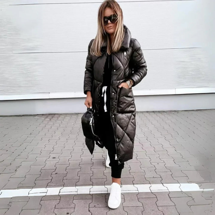 NICOLE™ | LONG QUILTED COTTON JACKET