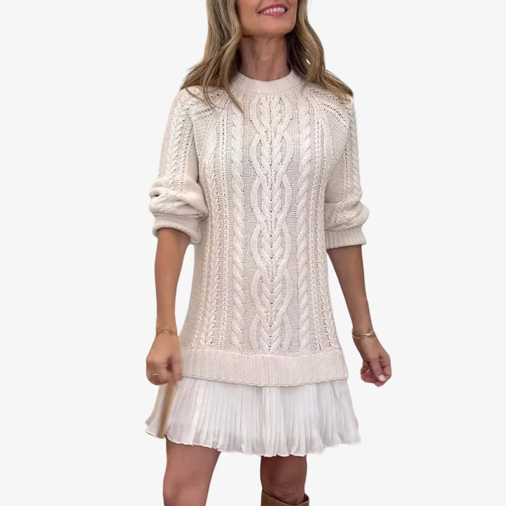 GAËLLE™ | KNIT SWEATER DRESS