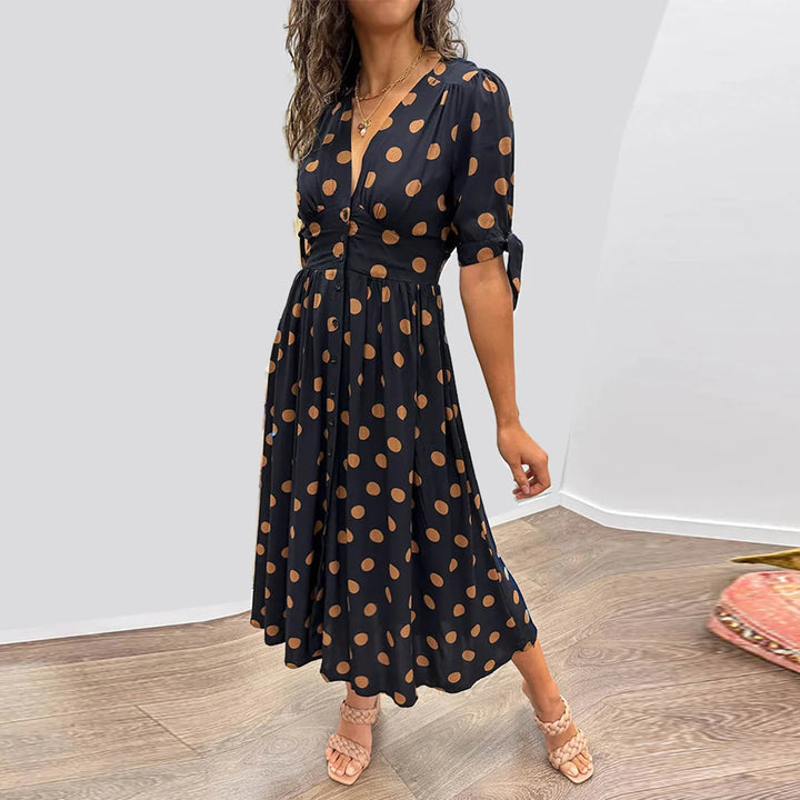 MONIQUE™ | ELEGANT POLKA DOT DRESS