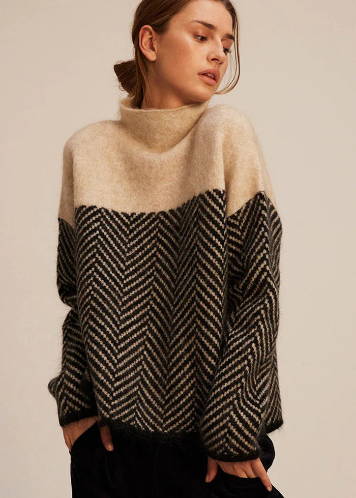 MALENE™ | COTTON TURTLENECK SWEATER