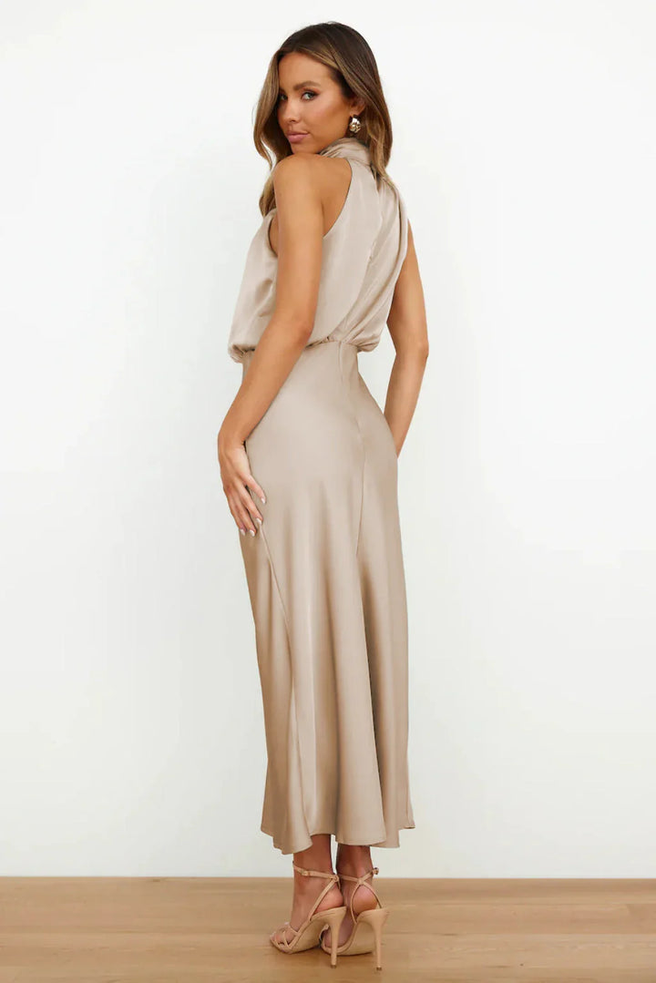 LYDIA™ | LONG HALTERNECK DRESS