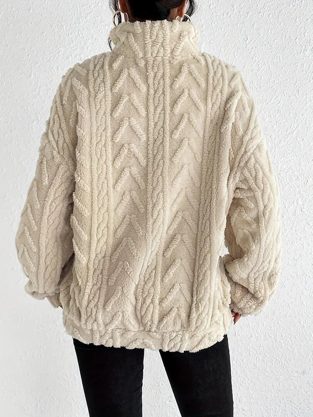 AILA™ | FLUFFY ZIP SWEATER
